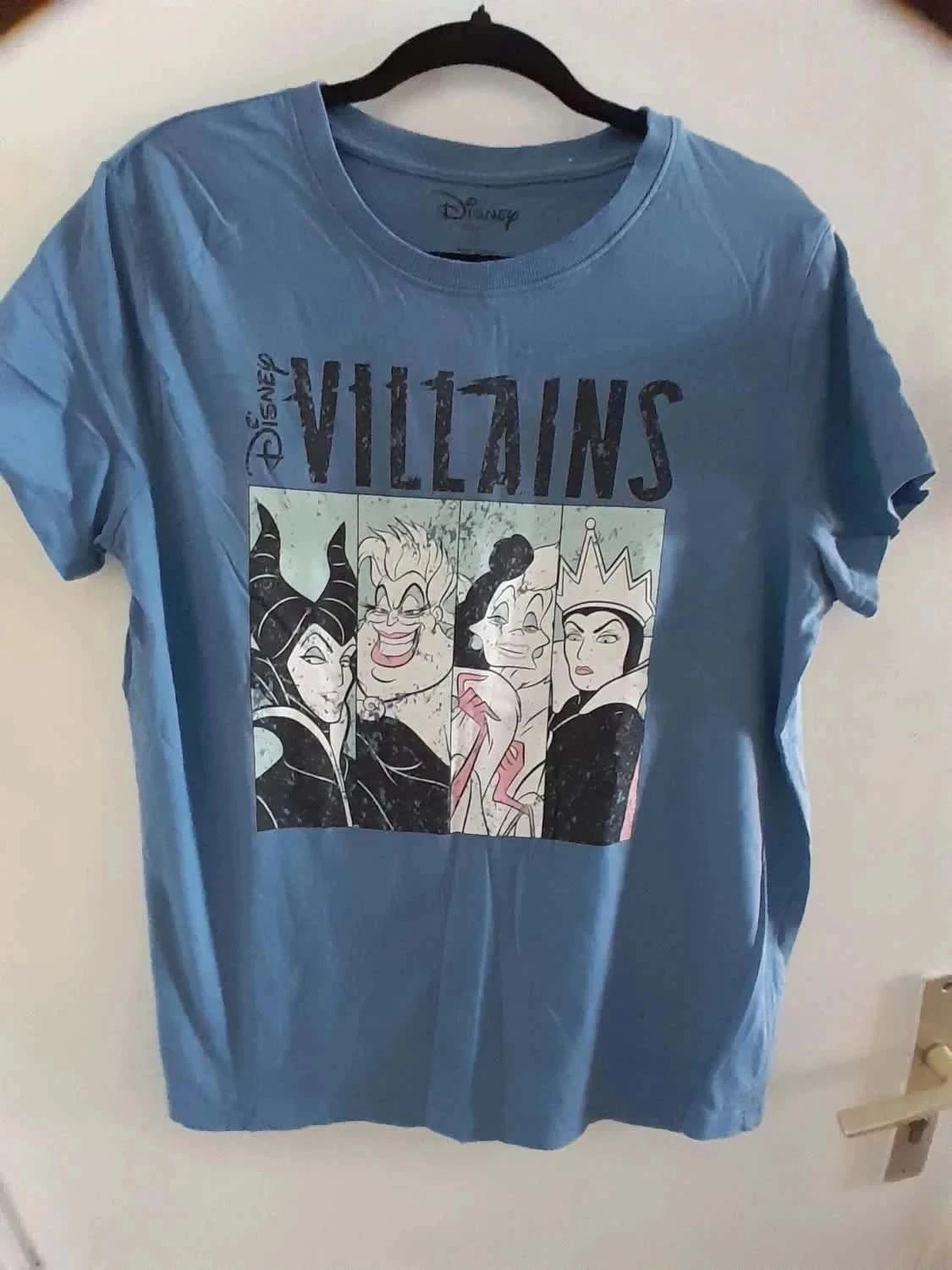 T-shirt  femme  bleu imprimé, taille S, Marque Disney